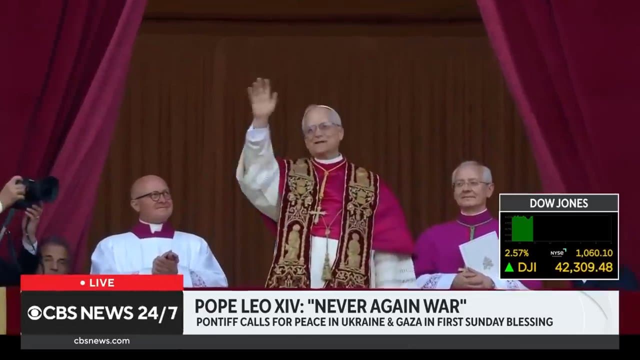 Pope Leo XIV addresses world in English